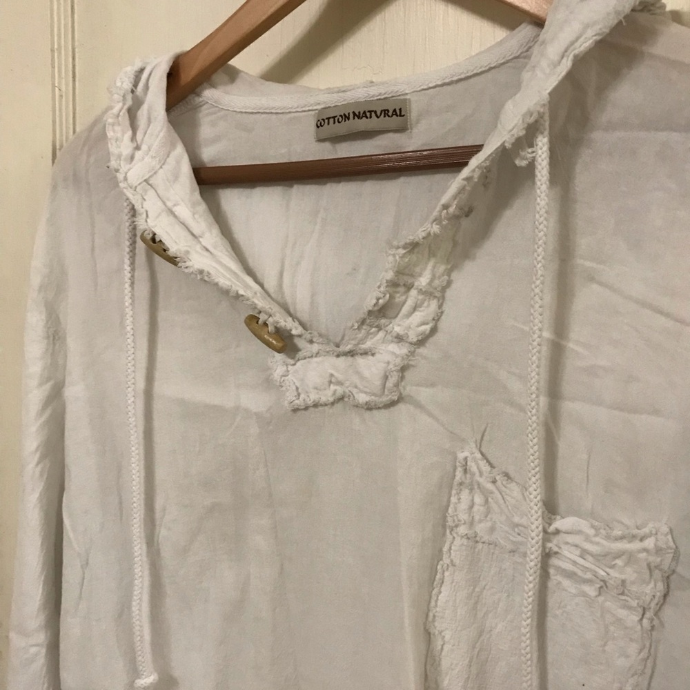 Women’s Cotton Natural Pullover Hoodie—- Beachwear/Boatwear